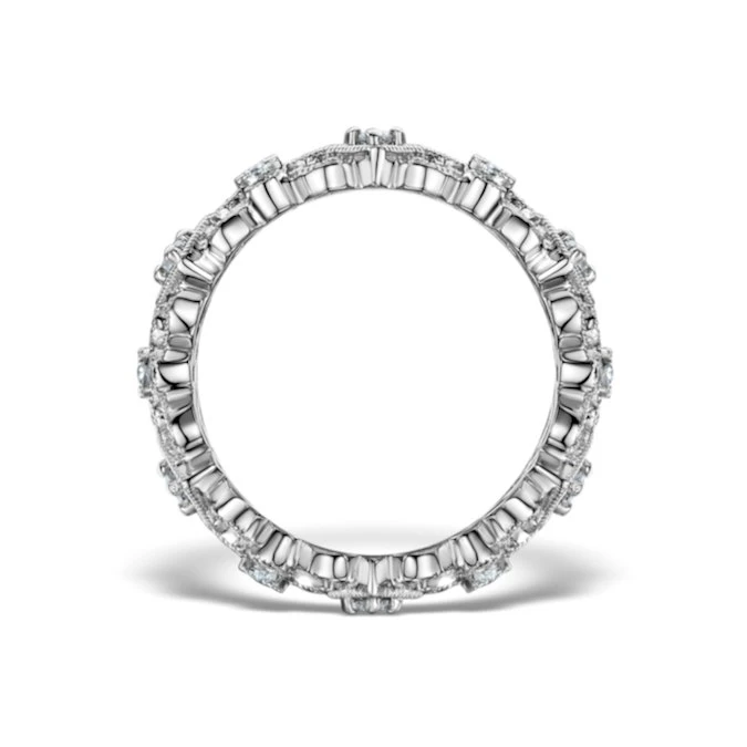 Diamond Eternity Ring - Trellis - 0.42ct Set In 18K White Gold - N4520 2 Diamond Eternity Ring - Trellis - 0.42ct Set In 18K White Gold - N4520 - Image 2