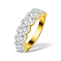 Lab Diamond Weave Ring 1CT H/Si In 9K Gold - N4545