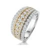 Diamond Alexis Ring With 1.5ct H/Si Set In 18K Two Tone Gold