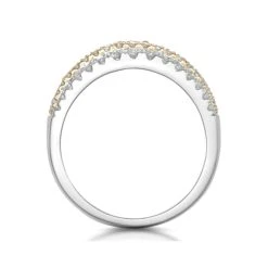 Diamond Alexis Ring With 1.5ct H/Si Set In 18K Two Tone Gold -The Diamond Store L2331 02