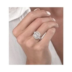 0.75ct Diamond Asteria Collection Baguette Ring In 18K White Gold -The Diamond Store L2337h
