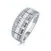 0.85ct Diamond Asteria Baguette Eternity Ring In 18K White Gold