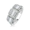 0.80ct Asteria Collection Diamond Baguette Ring In 18K White Gold