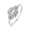 0.50ct Vintage Asteria Collection Diamond Ring In 18K White Gold