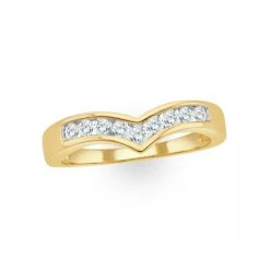 Lab Diamond Wishbone Ring 0.25ct H/Si In 9K Gold -The Diamond Store LBC4001b