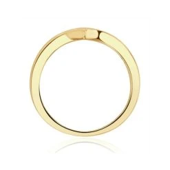 Lab Diamond Wishbone Ring 0.25ct H/Si In 9K Gold -The Diamond Store LBC4001s
