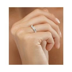 Lab Diamond Wishbone Ring 0.50ct H/Si In 9K Gold -The Diamond Store LBC4002Wh