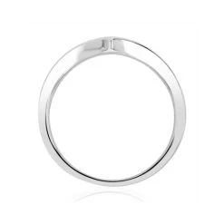 Lab Diamond Wishbone Ring 0.50ct H/Si In 9K White Gold -The Diamond Store LBC4002Ws