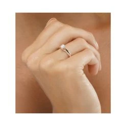 Tapered Design Lab Diamond Engagement Ring 0.33ct H/Si 9K White Gold 8 Tapered Design Lab Diamond Engagement Ring 0.33ct H/Si 9K White Gold -The Diamond Store LBC4010Wh