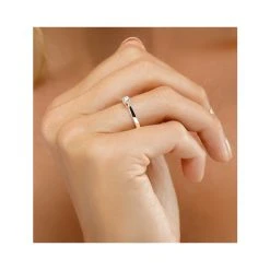 Tapered Design Lab Diamond Engagement Ring 0.15ct H/Si 9K White Gold -The Diamond Store LBC4011Wh 1