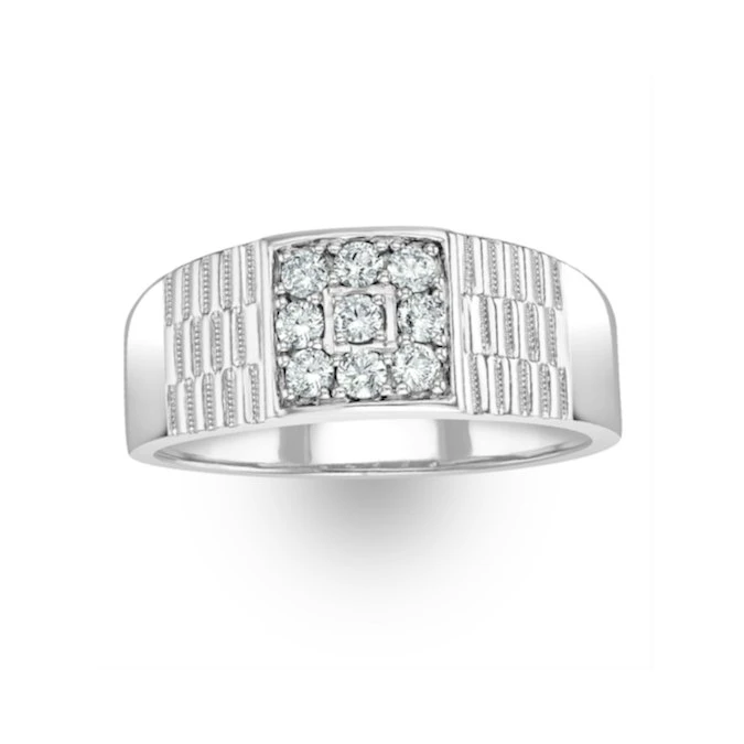Mens Lab Diamond Signet Ring 0.50ct H/Si In 925 Silver 3 Mens Lab Diamond Signet Ring 0.50ct H/Si In 925 Silver - Image 3
