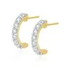 Comfort Huggie Lab Diamond Earrings 1.00ct H/Si In 9K Gold