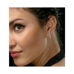 Ear Climber Life Journey 0.50ct Lab Diamond Earrings 9K White Gold -The Diamond Store LBF3014Wh