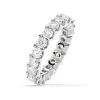 Chloe Lab Diamond Eternity Ring Platinum Claw Set 3.00ct G/Vs