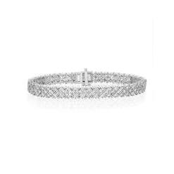 Evening Bracelet 5.50ct Lab Diamond 9K White Gold