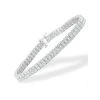 Double Row Lab Diamond Tennis Bracelet 6.20ct In 9K White Gold