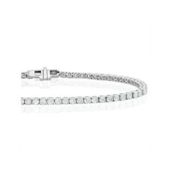 4ct Lab Diamond Tennis Bracelet Claw Set In 9K White Gold -The Diamond Store LBG2004Ws
