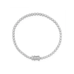 1.50ct Lab Diamond Bracelet 4ct Look 9K White Gold