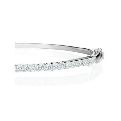 2.5ct Lab Diamond Eternity Bangle H/Si Quality Set In 9K White Gold 9 2.5ct Lab Diamond Eternity Bangle H/Si Quality Set In 9K White Gold -The Diamond Store LBJ1002Ws