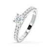 Natalia Diamond Engagement Side Stone Ring Platinum 0.91CT G/SI2