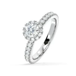 Alessandra Lab Diamond Engagement Ring Platinum 1.10CT F/VS1