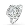 Anastasia Lab Diamond Halo Engagement Ring In Platinum 2.15ct F/VS1