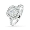 Anastasia Lab Diamond Halo Engagement Ring In Platinum 1.30ct G/SI1