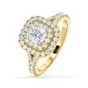 Anastasia Diamond Halo Engagement Ring In 18K Gold 1.30ct G/VS1