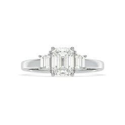 Erika Lab Diamond 1.70ct Emerald Cut Ring In Platinum F/VS1
