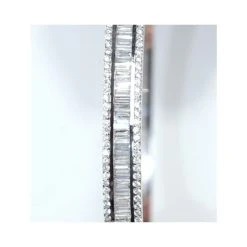 18K White Gold Diamond Bangle 2.00ct H/Si -The Diamond Store M3238 v3