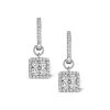 Halo Diamond Drop Earrings - Messina - 1.29ct - In 18K White Gold