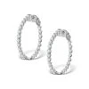 Diamond Hoop Emily Earrings 3.06ct H/Si In 18K White Gold - P3489Y