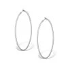 Diamond Hoop Earrings 1ct H/Si 18K White Gold - P3480Y
