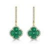 Emerald 2.05ct And Diamond 18K Yellow Gold Alegria Earrings