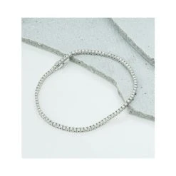 1.5ct Lab Diamond Tennis Bracelet Claw Set In 925 Silver 13 1.5ct Lab Diamond Tennis Bracelet Claw Set In 925 Silver -The Diamond Store NDI4233U h w