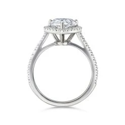 Diana 3.00ct Lab Diamond Pear Cut Engagement Ring In 18K White Gold G/VS1 -The Diamond Store NDUT71 522W d1 1