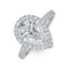 Diana 3.00ct Lab Diamond Pear Cut Engagement Ring In Platinum G/VS1