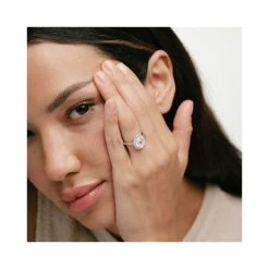 Diana 3.00ct Lab Diamond Pear Cut Engagement Ring In 18K White Gold G/VS1 -The Diamond Store NDUT71 522W m2 1