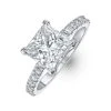 Katerina 3.00ct Lab Diamond Princess Cut Engagement Ring In 18K White Gold G/VS1
