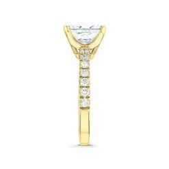 Katerina 3.00ct Lab Diamond Princess Cut Engagement Ring In 18K Yellow Gold F/VS1 -The Diamond Store NDUT86 522Y d2