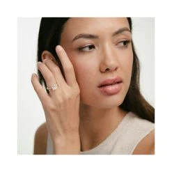 Katerina 3.00ct Lab Diamond Princess Cut Engagement Ring In 18K Yellow Gold F/VS1 -The Diamond Store NDUT86 522Y m2