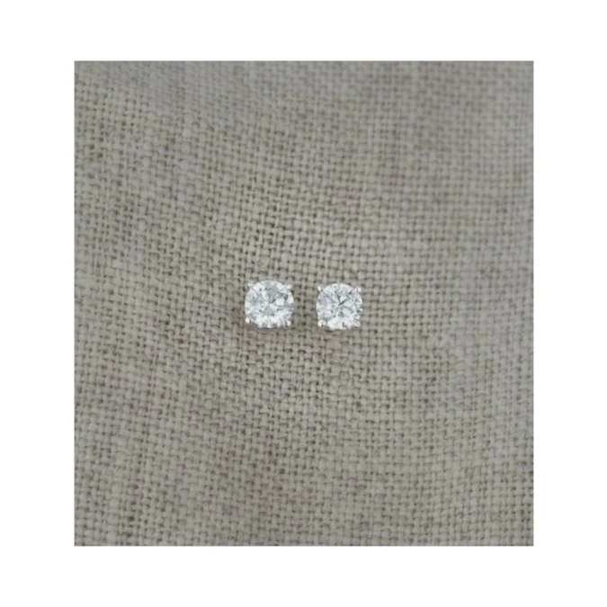 Diamond Earrings 0.40CT Studs Premium Quality In 18K White Gold 3.8mm 6 Diamond Earrings 0.40CT Studs Premium Quality In 18K White Gold 3.8mm - Image 6
