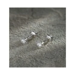 Diamond Earrings 0.40CT Studs Premium Quality In 18K White Gold 3.8mm 12 Diamond Earrings 0.40CT Studs Premium Quality In 18K White Gold 3.8mm -The Diamond Store Nov22 FG23 62RMY