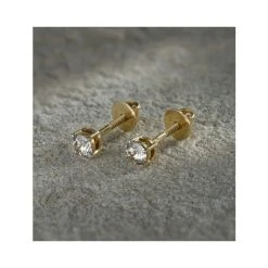 Diamond Stud Earrings 4.1mm 18K Gold - 0.50CT - Premium -The Diamond Store Nov22 FG23 72RMA