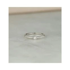 Princess Cut Lab Diamond Engagement Ring 0.25ct H/Si In 925 Silver -The Diamond Store Nov22 NDE6229U 2