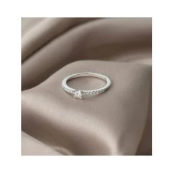 Princess Cut Lab Diamond Engagement Ring 0.25ct H/Si In 925 Silver -The Diamond Store Nov22 NDE6229U