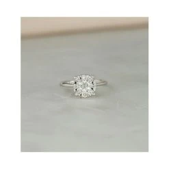 1 Carat Lab Diamond Cluster Solitaire Ring H/Si In 9K White Gold -The Diamond Store Nov22 NDE6237Y 2