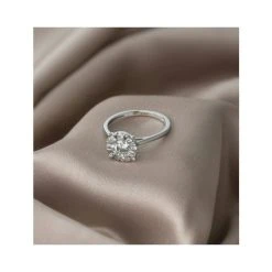 1 Carat Lab Diamond Cluster Solitaire Ring H/Si In 9K White Gold -The Diamond Store Nov22 NDE6237Y