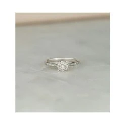 Lab Diamond Engagement Ring With Shoulders 0.25ct H/Si In 925 Silver -The Diamond Store Nov22 NDE6239U 220NDE6239Y 2