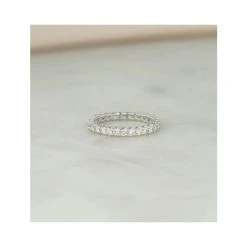 Chloe Lab Diamond Eternity Ring 18K White Gold Claw Set 1.00ct G/Vs -The Diamond Store Nov22 NDHG34 322JUY 2 5